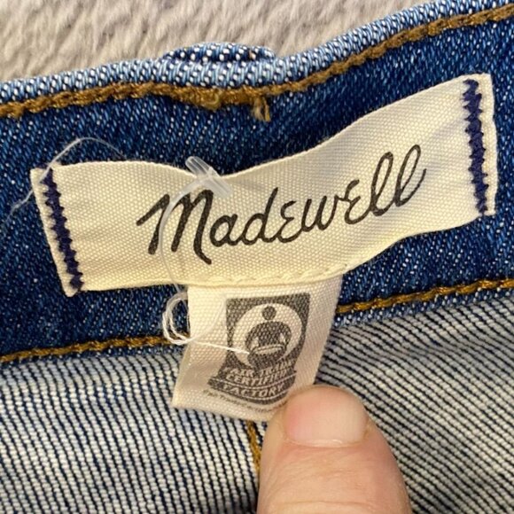Madewell Womens  Jeans Size 26 10" High-Rise Skinny Blue Cotton Blend Denim - Picture 5 of 16